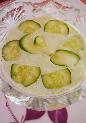 A picture of Cucumber Raita.