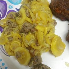 A picture of Sausage and squash II.