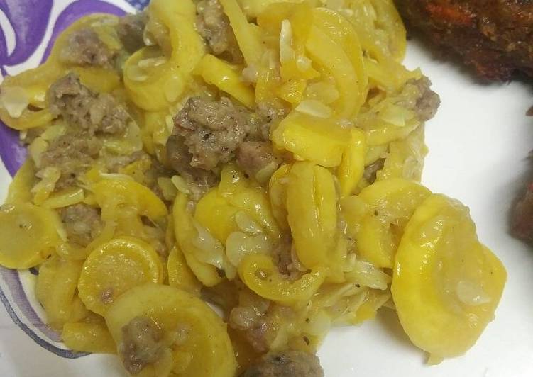 Simple Way to Make Any-night-of-the-week Sausage and squash II
