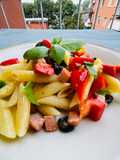 Insalata di pasta al prosciutto