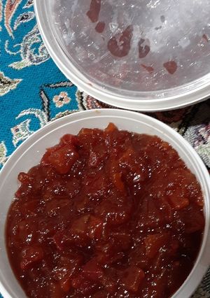 عکسی از دستور مربای سیب زرد