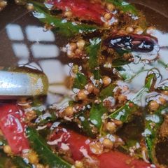 A picture of Lemon rasam.