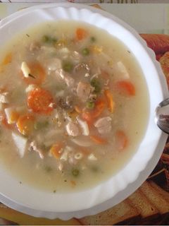 Tárkonyos pulykaraguleves recept fotója