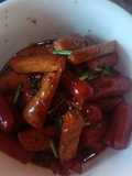 Tahu sosis saos pedas manis