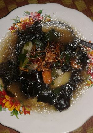 Foto resep Sop Jamur kuping paling Simple