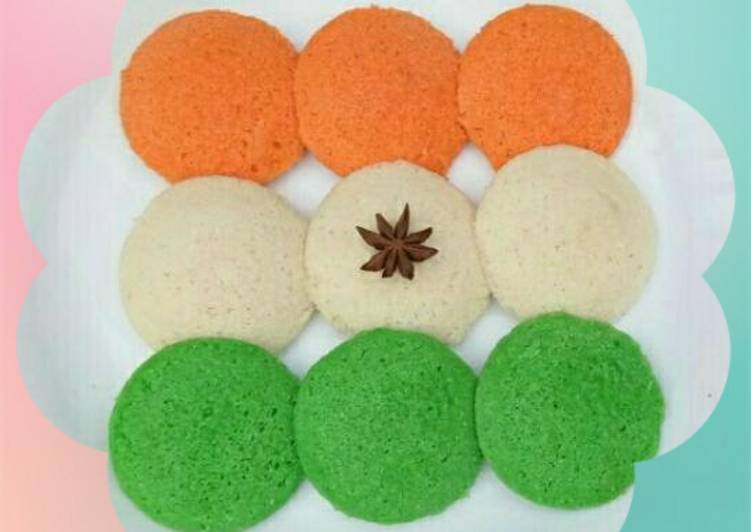 Recipe of Favorite Tri colour Rava Idli