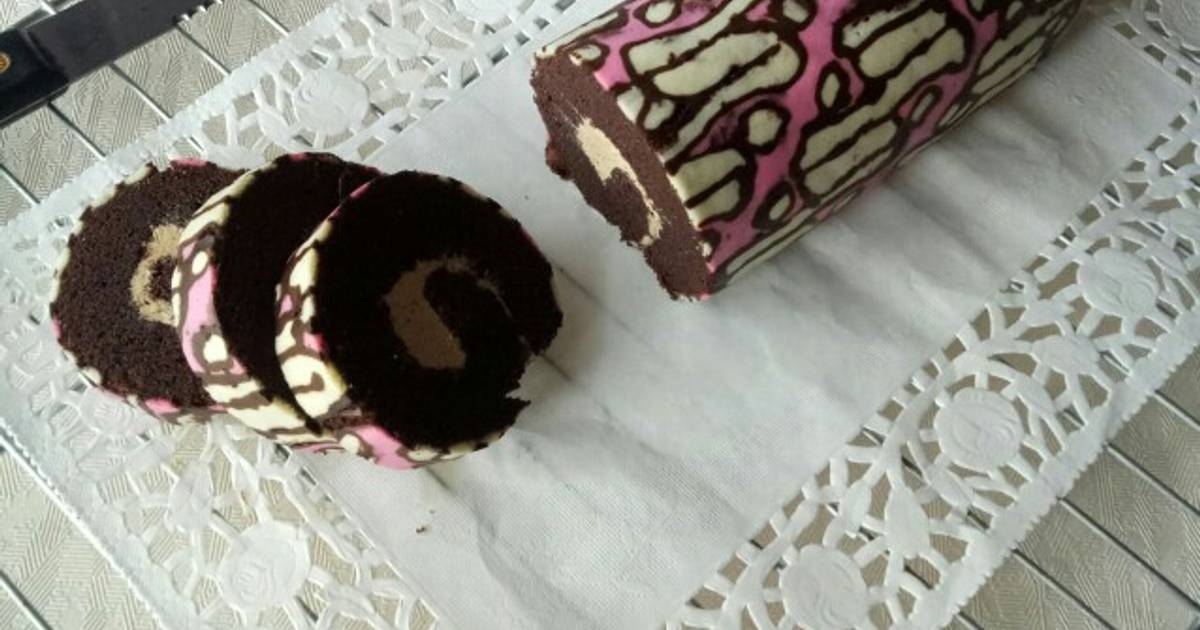 Resep Brownies Kukus Gulung Batik oleh Mira Rozanna Cookpad