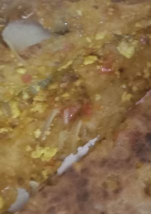 A picture of Paneer Bhurji Parantha.