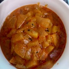 Watermelon 🍉 Rind Khatti Metthi Subzi A picture of Watermelon 🍉 Rind Khatti Metthi Subzi.
