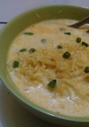 Foto resep Mie Kuah Susu Simpel