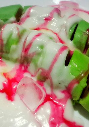Foto resep Es Pisang Ijo Dadar