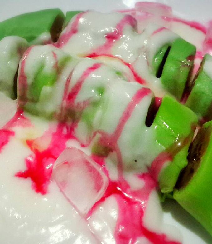Foto resep Es Pisang Ijo Dadar