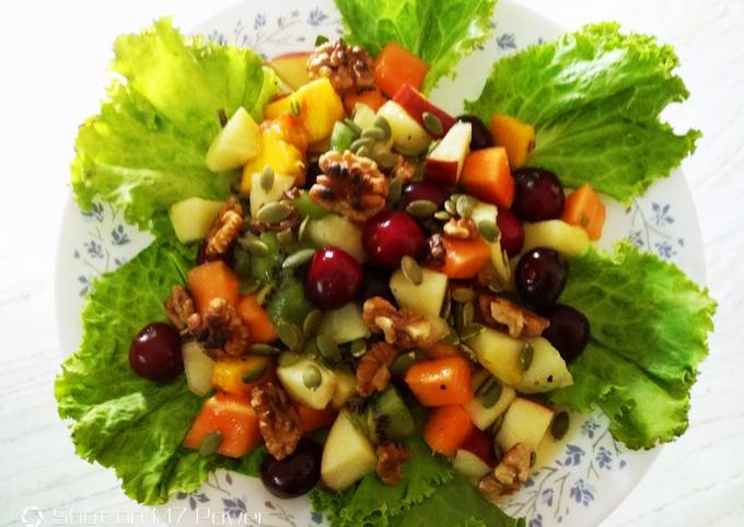 Fruit salad dressing with Honey chilli sauce