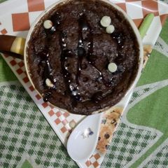 Decadent chocolate mug cake A picture of Decadent chocolate mug cake.