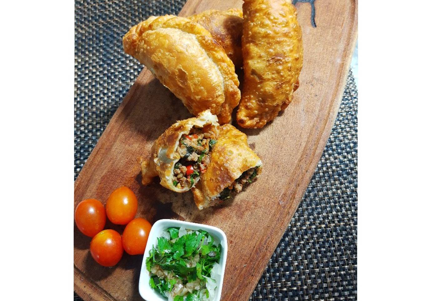 Empanadas Fritas de Carne molida y Espinaca