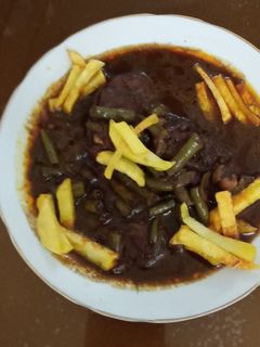 عکسی از دستور خورشت لوبیا سبز