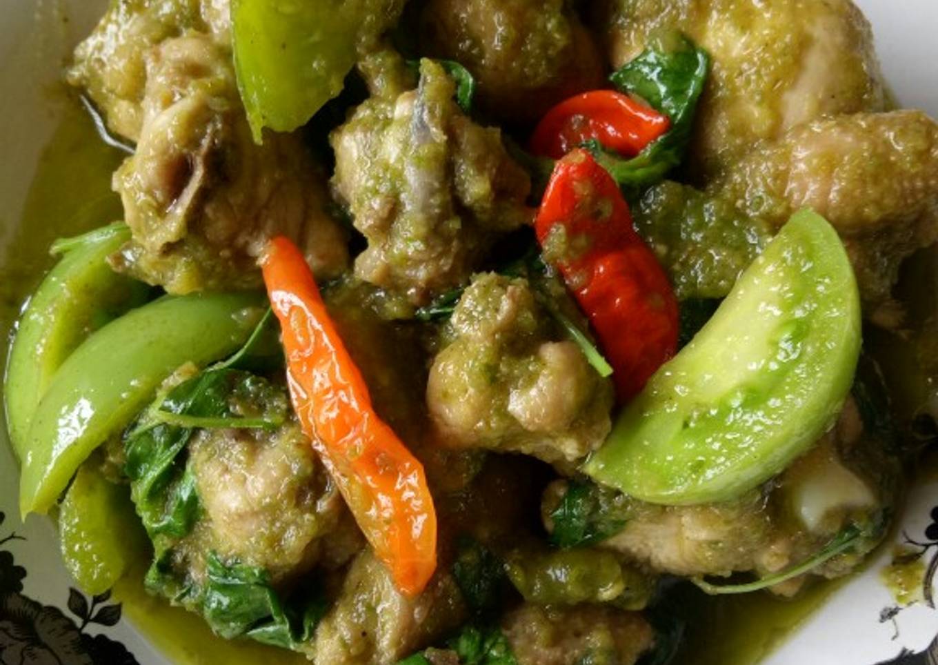 Balado ayam lombok ijo