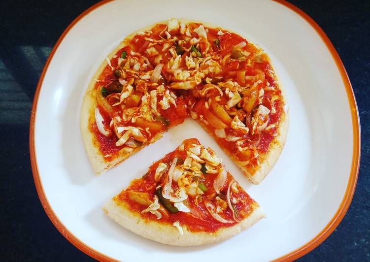 Steps to Cook Tasty Maggi Pizza with Whole Wheat and Eggless base