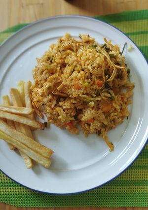 Una foto de Arroz con pollo