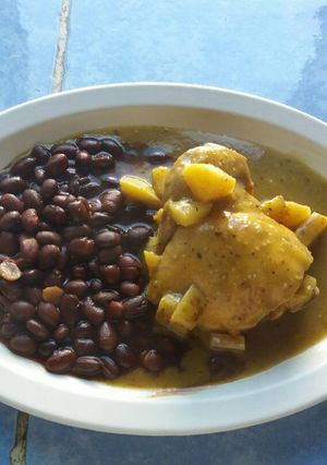 A picture of Chicken in Morita Chile Sauce.