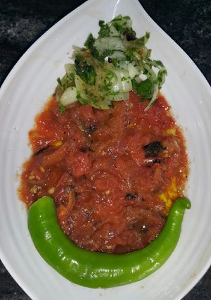 صورة لوصفة بندوره مشويه بالزيت