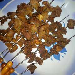 Beef Kebab (Tsirai) ainihin hoton girkin