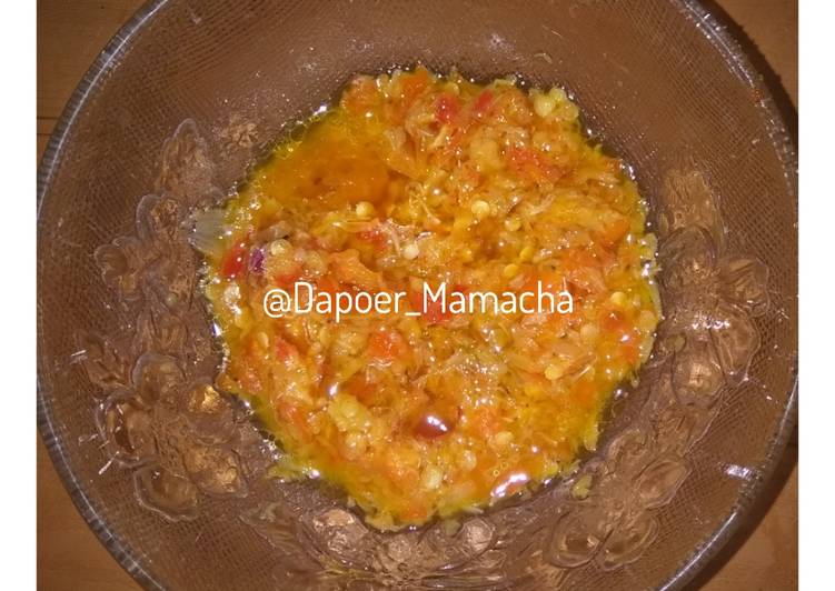 Bagaimana Membuat Sambal Jahe, Enak Banget