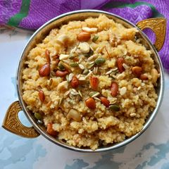 A picture of Barnyard millet sweet pulao.