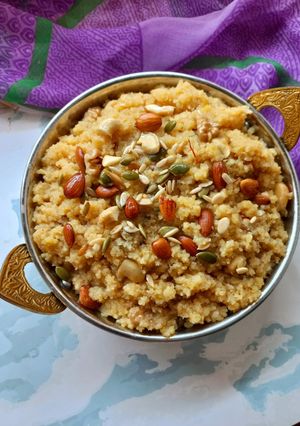 A picture of Barnyard millet sweet pulao.