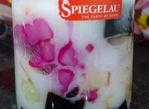 Hình của món Chè sương sa hạt lựu.