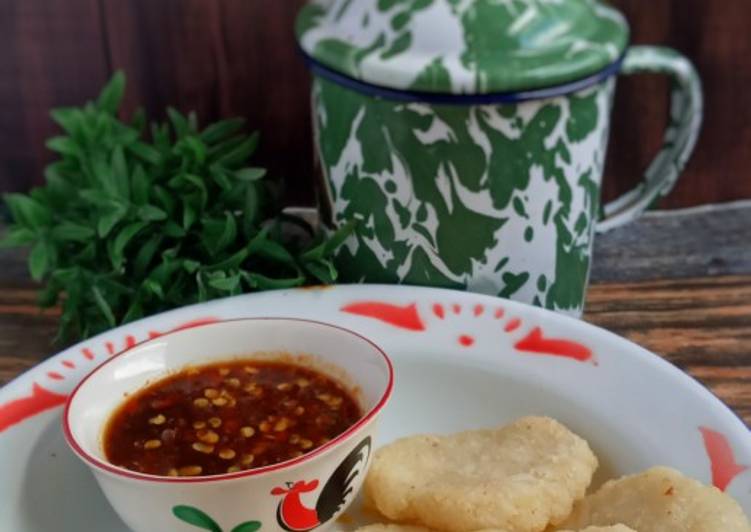 Cireng nasi bumbu rujak