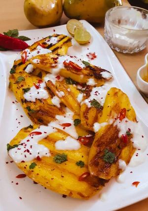A picture of Spicy Grilled Mangoes.