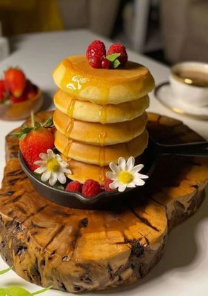 صورة لوصفة بان كيك اسفنجي 🥞🍓
