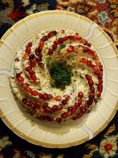 عکسی از دستور سالاد انار