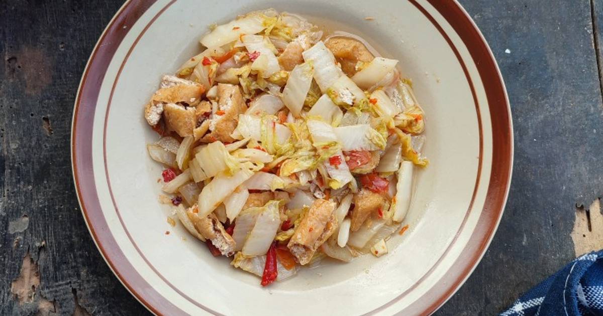 Resep Tumis Tahu Sawi Putih Oleh Widjie Astuti Cookpad