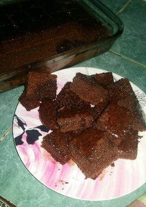 صورة لوصفة كيكه سوداء هشه
