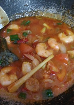 Foto resep Udang Saus Padang