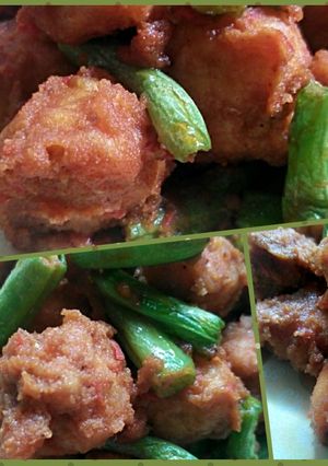 Foto resep Buncis & Teta Bulat Saos Kacang Wijen