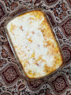 عکسی از دستور سوفله سبزیجات🥘