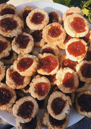 Una foto de Pepas de avena con membrillo