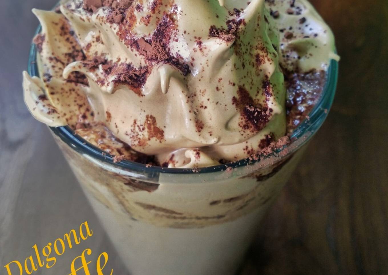 Dalgona coffe ala anik dk