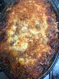290. Pastel de coliflor, ternera picada, espinacas y roquefort (principal verdura)