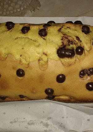 Una foto de Budín con chispas de chocolate
