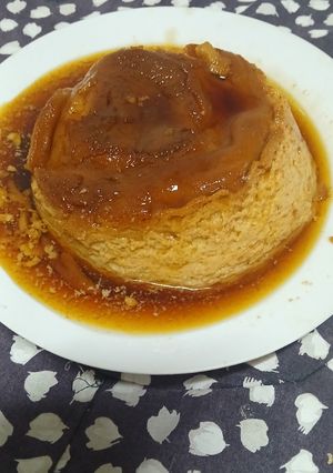 Una foto de Flan de café