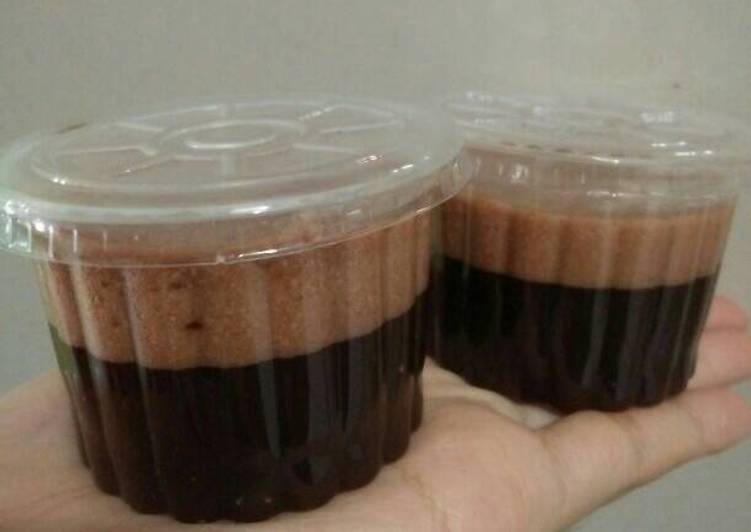 Puding Busa Cokelat