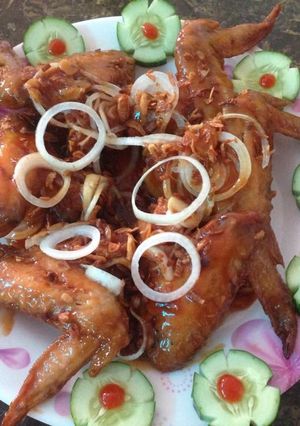 Hình của món Cánh gà chiên nước mắm.