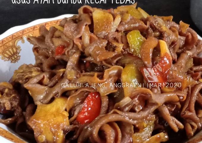 Ini dia! Resep bikin Usus Ayam Kecap Pedas yang spesial