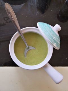 Una foto de Crema de espárragos