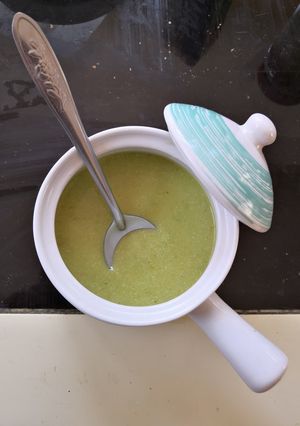 Una foto de Crema de espárragos