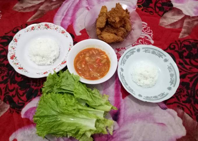 Ayam crispy sambal rica-rica